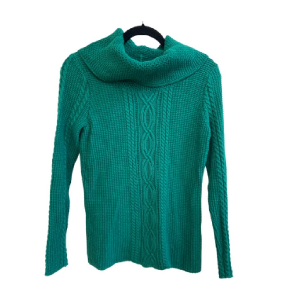 Jeanne Pierre Cable-Knit Sweater